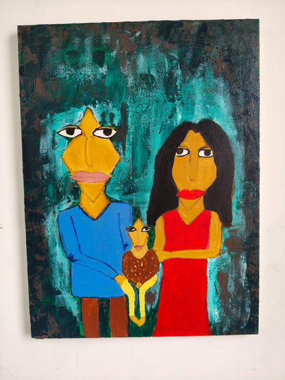 Family Picture — alternate view of the acrylic painting on canvas