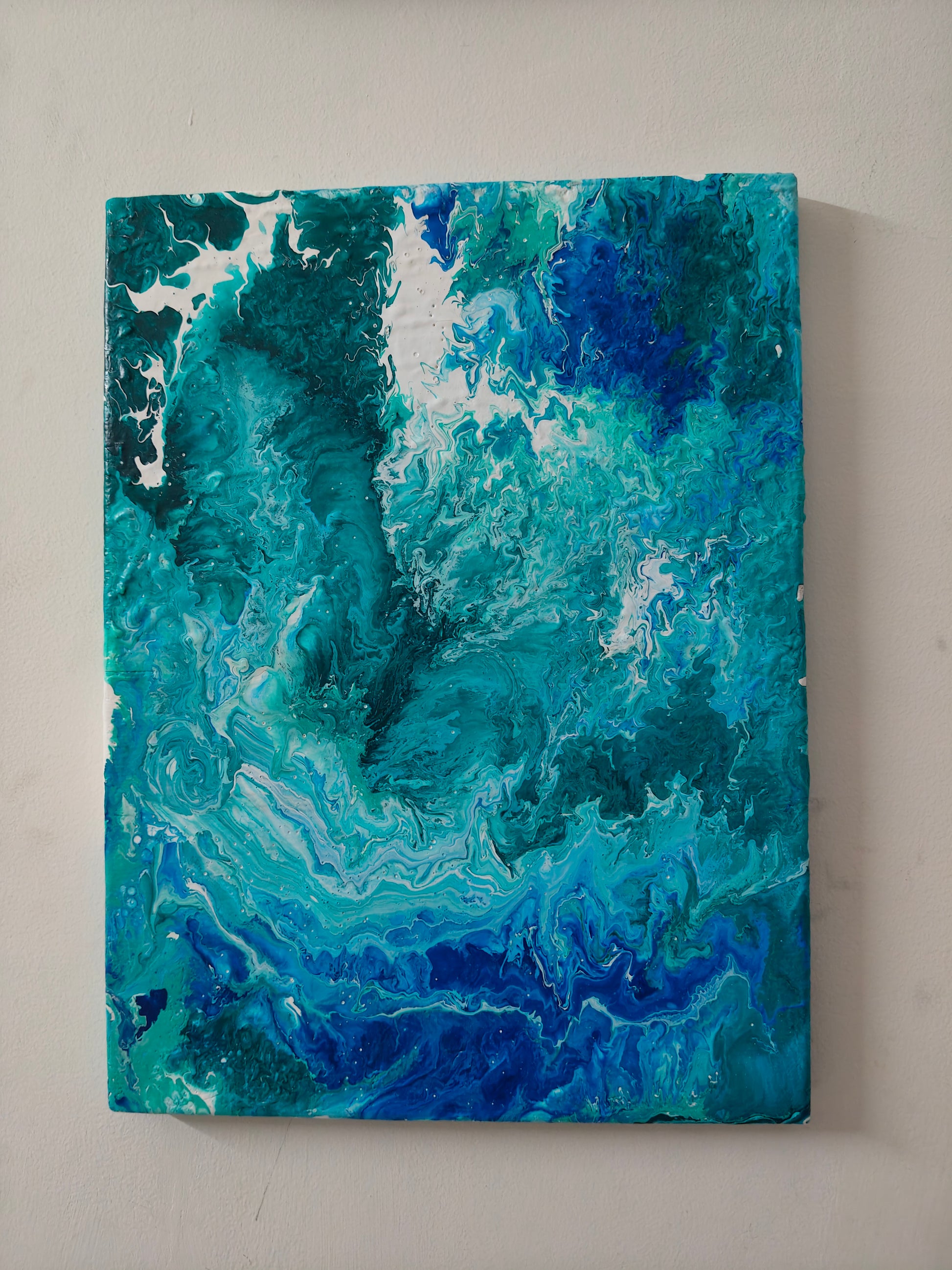 Whirlpool — original painting on canvas by Rashmi Shrivasatava, 16 x 12 inches