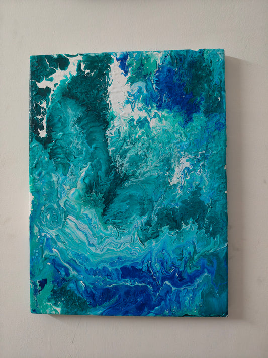 Whirlpool — original painting on canvas by Rashmi Shrivasatava, 16 x 12 inches