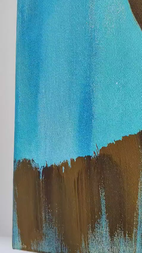 Two Faces — video of the original acrylic painting on canvas by Kavya Shrivastava