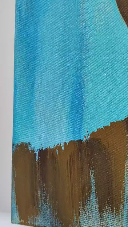 Two Faces — video of the original acrylic painting on canvas by Kavya Shrivastava